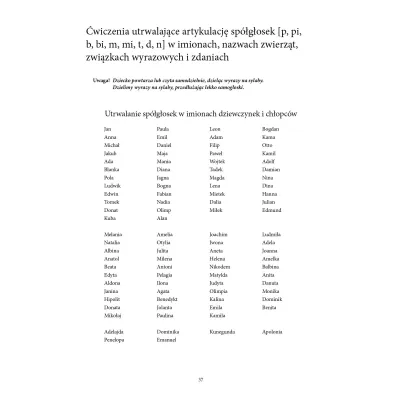 Pomagamy dziecku z op�nionym rozwojem mowy Utrwalanie g�osek p, pi, b, bi, m, mi, t, d, n