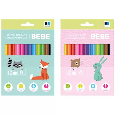 Interdruk Mazaki Pastel trjktne 12 szt.