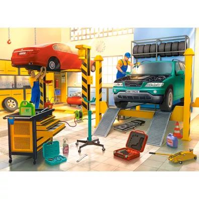 Puzzle 100 el. Car Workshop Castorland