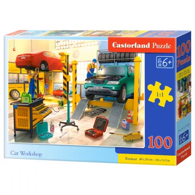 Puzzle 100 el. Car Workshop Castorland