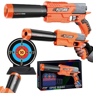 Du�y pistolet z tarcz� Maksik