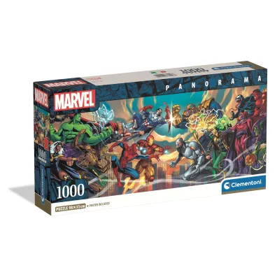 Puzzle 1000 el. Panorama Compact - Marvel Heroes Clementoni