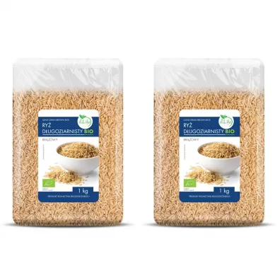 BioLife Ry brzowy dugoziarnisty Zestaw 2 x 1 kg Bio