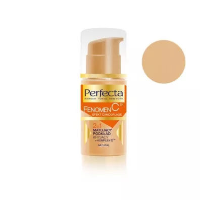 Perfecta Matuj�cy podk�ad kryj�cy + komplex C Natural 30 ml