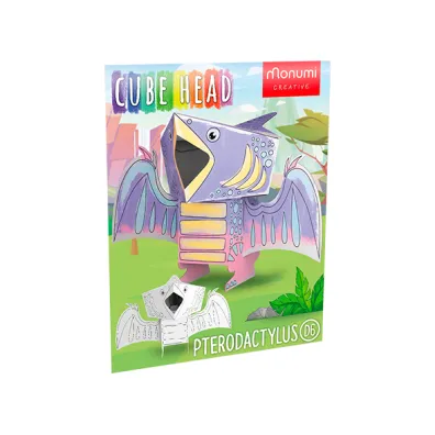 Monumi Kolorowanka 3D Cube head Dino - PTERODACTYL 3l+