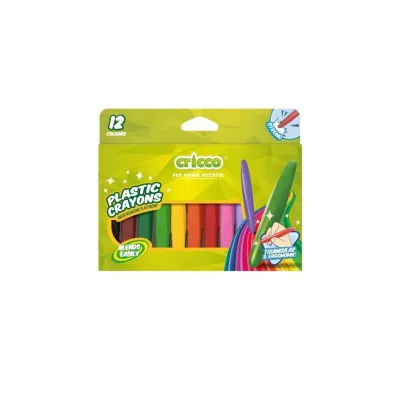 Cricco Kredki woskowe plastikowe 12 kol.