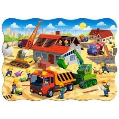 Puzzle 30 el. House in construction Castorland
