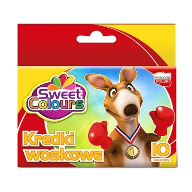 Sweet colours Kredki woskowe 10 szt.
