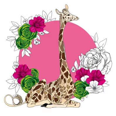 Clear Creations Karnet Swarovski kwadrat CL1427 �yrafa kwiaty