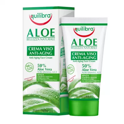 Equilibra Aloe Anti-Aging Face Cream aloesowy przeciwstarzeniowy krem do twarzy 50 ml