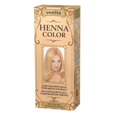 Venita Henna Color balsam koloryzuj�cy z ekstraktem z henny 1 S�oneczny Blond 75 ml
