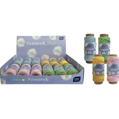 Interdruk Sznurek na szpulce Pastel 20m
