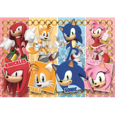 Puzzle 60 el. Maxi SuperColor. Sonic Clementoni