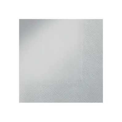 MFP Serwetki jednokolorowe srebrne 33x33 SDL552407