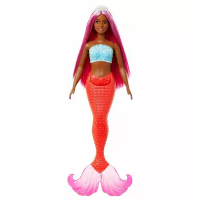 Barbie. Lalka Syrenka Koralowy ogon HRR04 Mattel