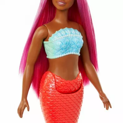 Barbie. Lalka Syrenka Koralowy ogon HRR04 Mattel
