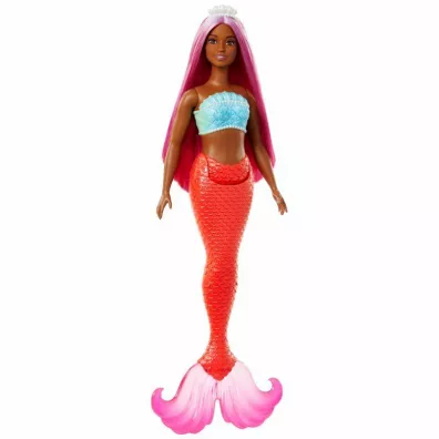 Barbie. Lalka Syrenka Koralowy ogon HRR04 Mattel