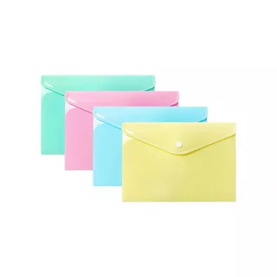 Biurfol Teczka koperta A5 PP pastel (10szt)