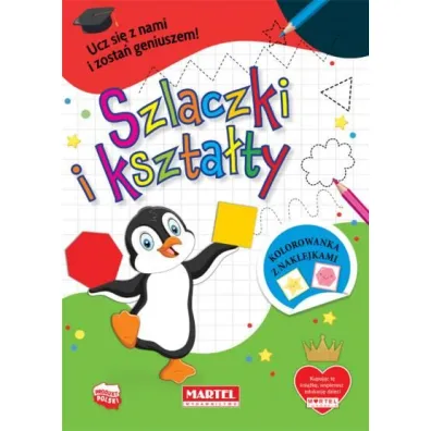 Kolorowanka z naklejkami. Szlaczki i kszta�ty - Katarzyna  Ratajszczak