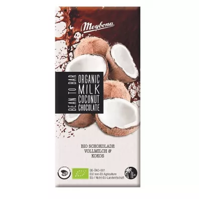Meybona Czekolada mleczna z p�atkami kokosowymi 100 g Bio