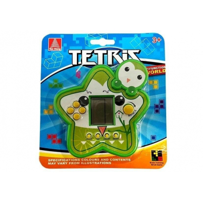 Gra elektroniczna Tetris gwiazdka zielona Leantoys