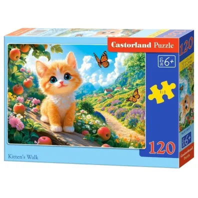 Puzzle 120 Kitten's Walk CASTOR Castorland