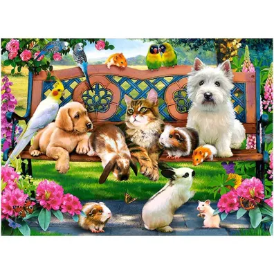 Puzzle 180 el. Zwierz�ta w parku Castorland