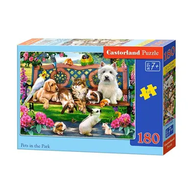 Puzzle 180 el. Zwierz�ta w parku Castorland