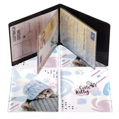 Ok�adka na dokumenty ucznia pion Kitty Kat KM PLASTIK LS5-16