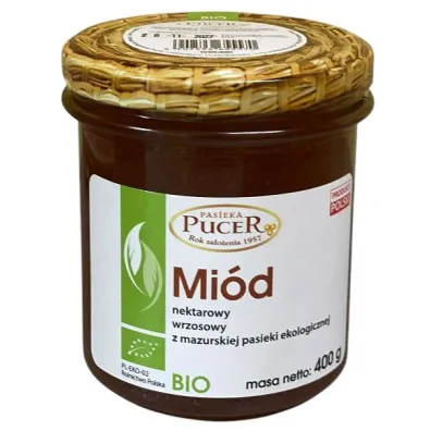 Pasieka Pucer Mi�d wrzosowy 400 g Bio