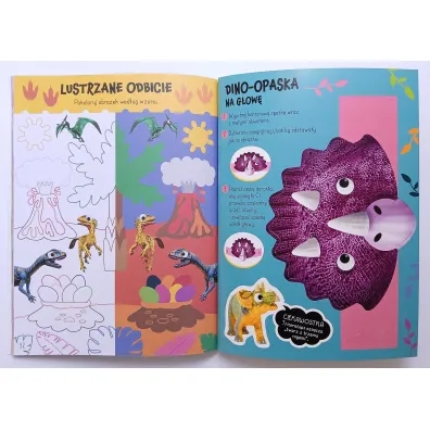 Wypuk�e naklejki z ruchomymi oczkami. Dinozaury