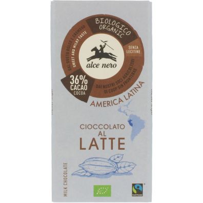 Alce Nero Czekolada mleczna fair trade 100 g Bio