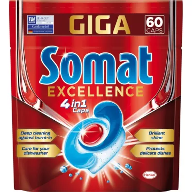 Somat Kapsuki do zmywarki Excellence 4w1 60 szt.