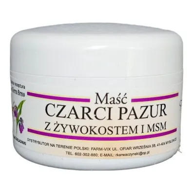 Farm-Vix Ma�� z Czarciego Pazura z �ywokostem MSM 50 ml