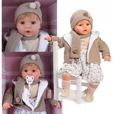 Lalka hiszpa�ska ch�opczyk Dulzon w ubranku 62cm Berbesa