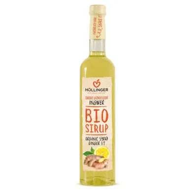 Hollinger Syrop imbirowo-cytrynowy 500 ml Bio