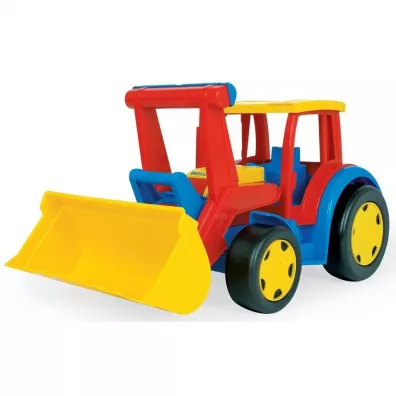Gigant traktor �adowarka czerwono ��ty Wader