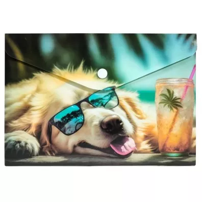 Centrum Koperta A5 PP na nap� z nadrukiem Chillout Dog