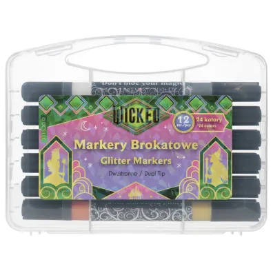 Marker brokat 2stronny 24kol Wicked etui BENIAMIN 115090 BEN
