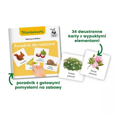 Montessori. Przyroda tu i tam. Karty sensoryczne z ksieczk. Kapitan Nauka