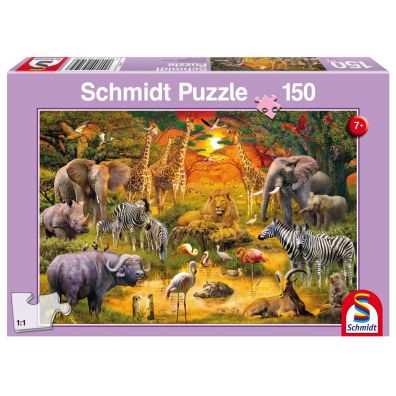 Puzzle 150 el. Zwierzta w Afryce Schmidt