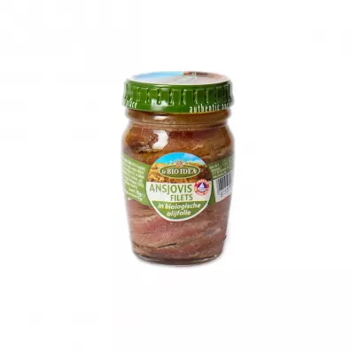 La Bio Idea Anchois (sardele) w oliwie z oliwek extra virgin 78 g Bio