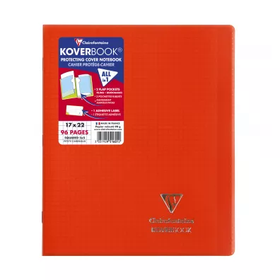 Clairefontaine Zeszyt KoverBook PP mix kolor�w kratka 48 kartek