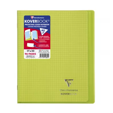 Clairefontaine Zeszyt KoverBook PP mix kolor�w kratka 48 kartek
