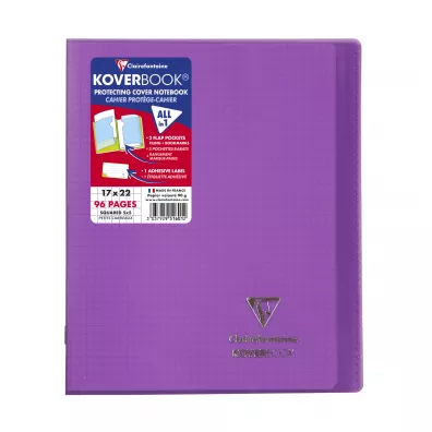 Clairefontaine Zeszyt KoverBook PP mix kolor�w kratka 48 kartek