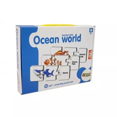 Puzzle edukacyjne 10 el. Ocean LeanToys