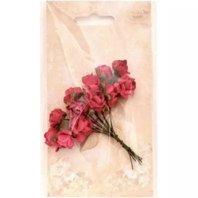 Galeria Hobby Kwiaty papierowe r�owe 12 szt.