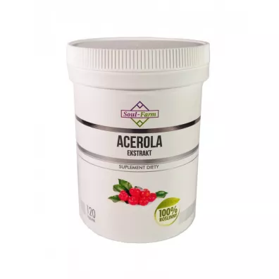 Soul Farm Acerola ekstrakt - suplement diety 120 kaps.