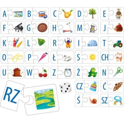 Puzzle Poznaj� literki Adamigo