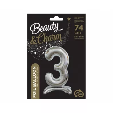Godan Balon foliowy B&C Cyfra stoj�ca 3 BC-ASS3 74cm